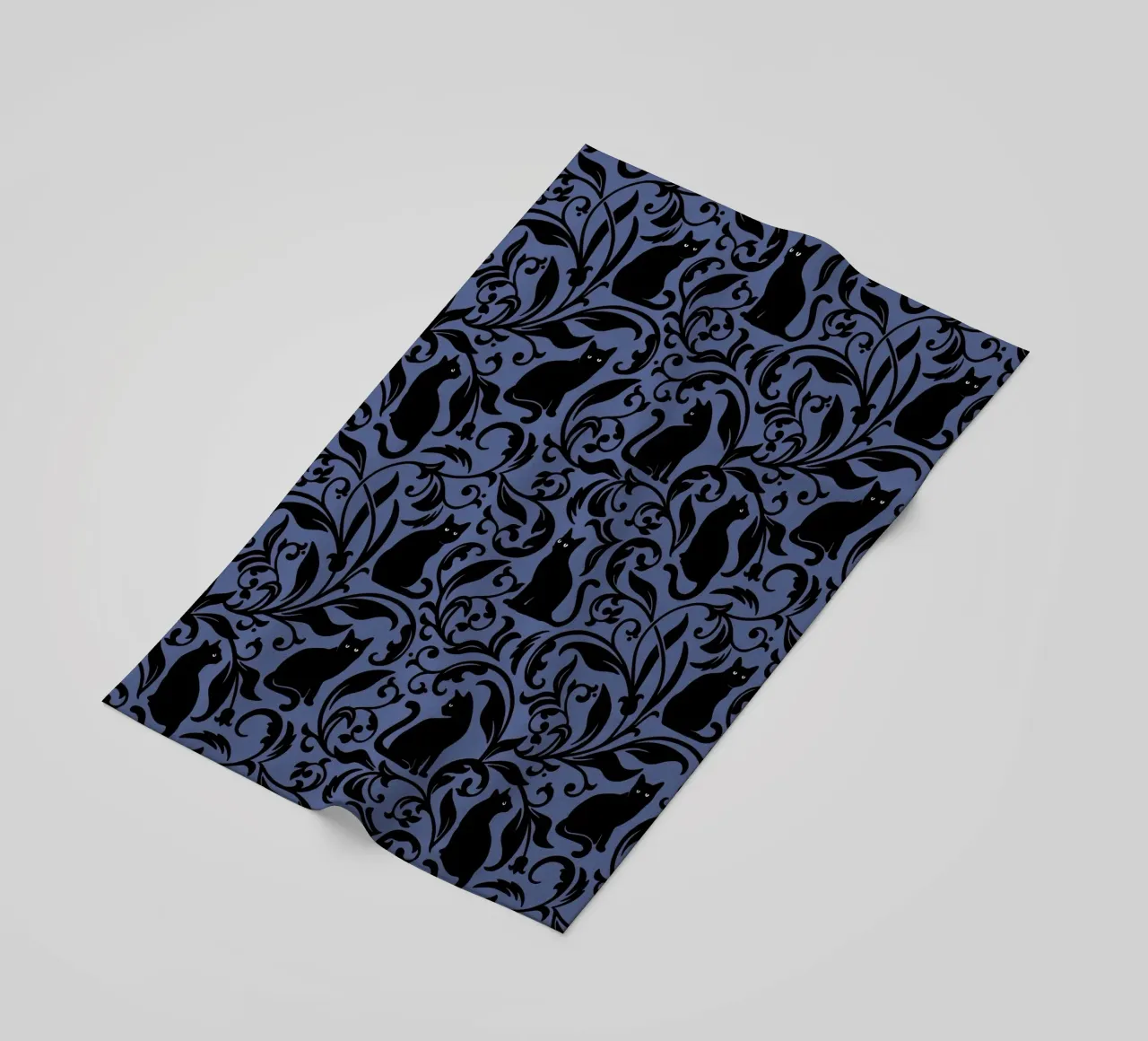 Black Cats beach towel by Vivi Nicolin
