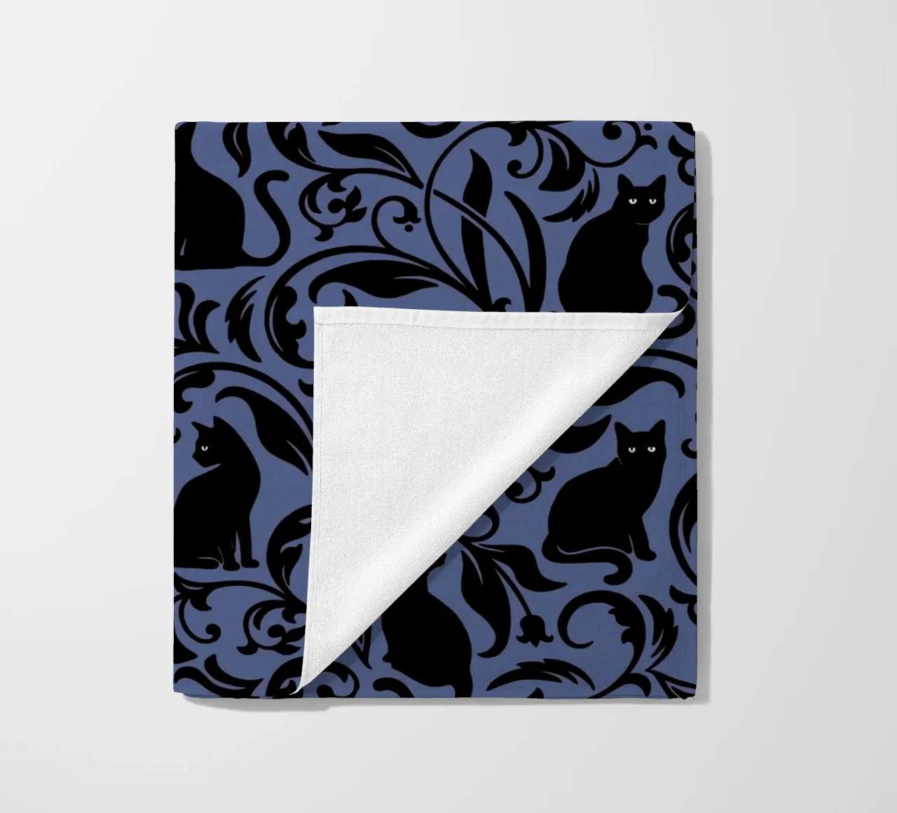 Black Cats beach towel by Vivi Nicolin
