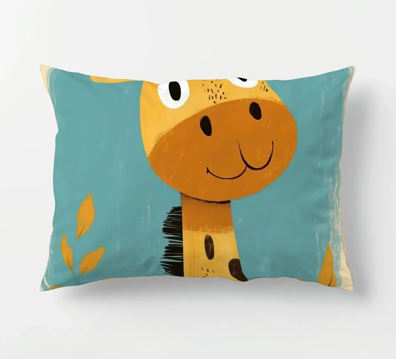 Illustrazione di una graziosa giraffa cuscino da E Cannon