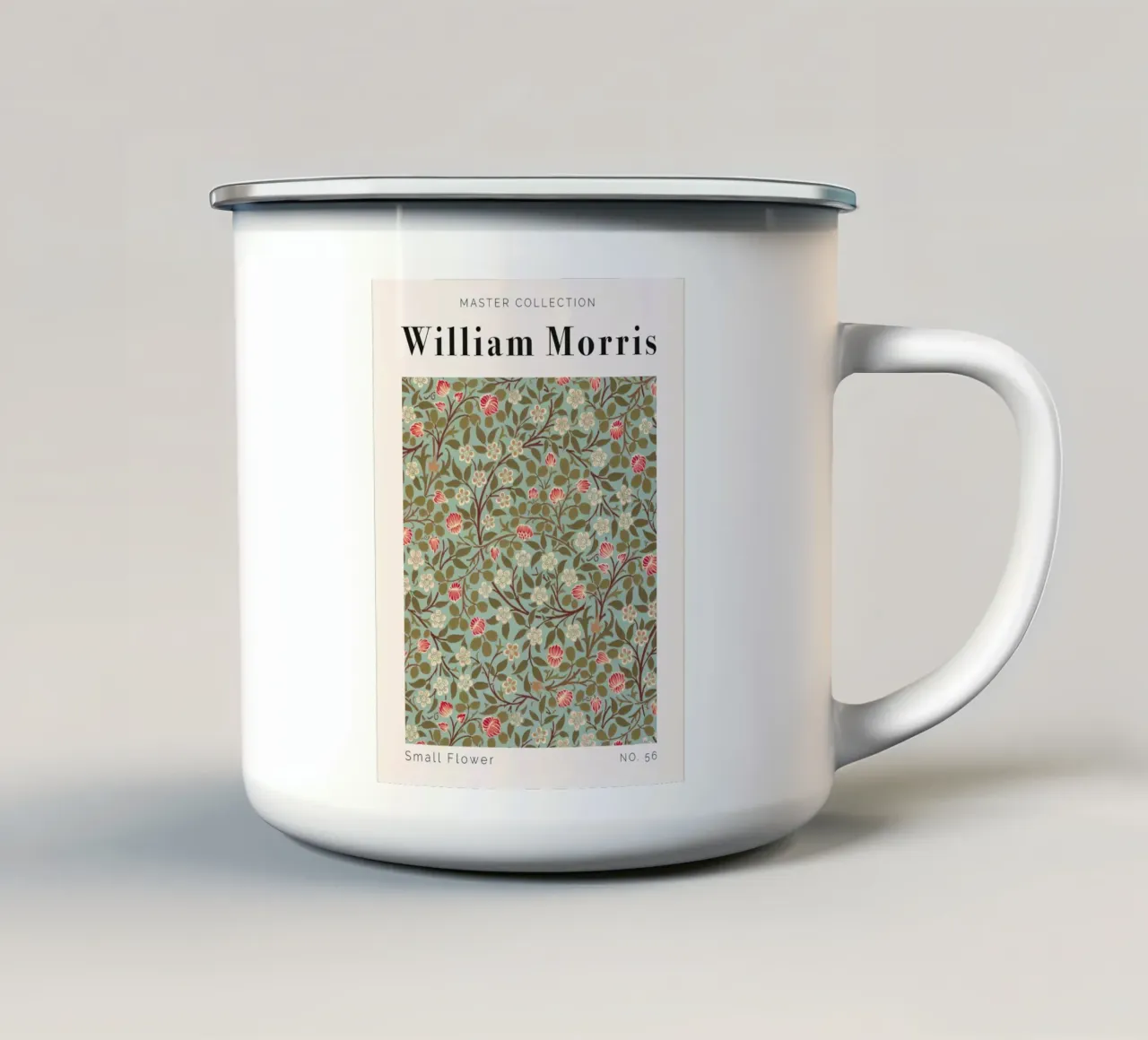 Piccolo fiore n. 56 tazza in smalto da lennytravers