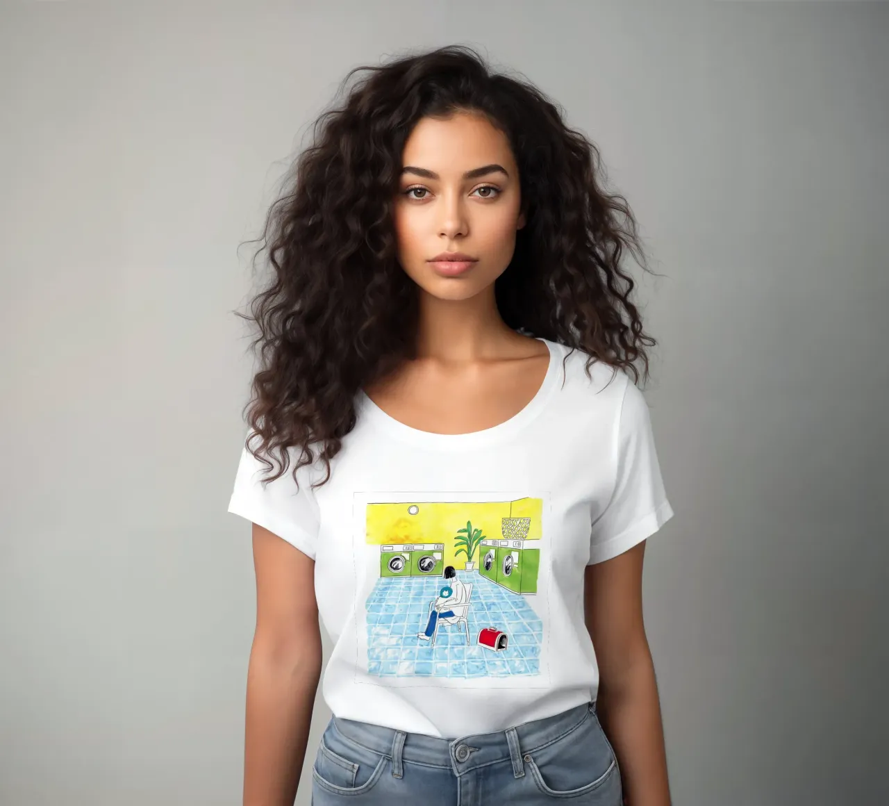 lamp her watch women's fitted t-shirt by ManondeShop