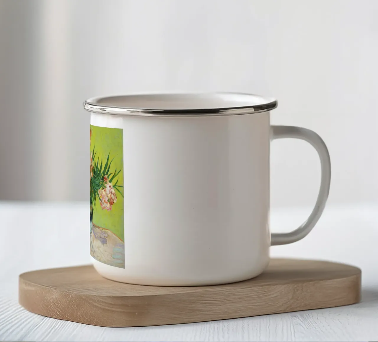 Oleandri (1888) di Vincent van Gogh tazza in smalto da Venus Art