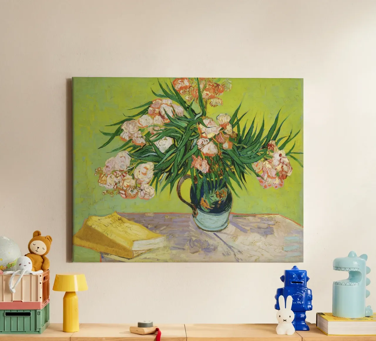 Oleanders (1888) by Vincent van Gogh canvas met Baklijst van Venus Art