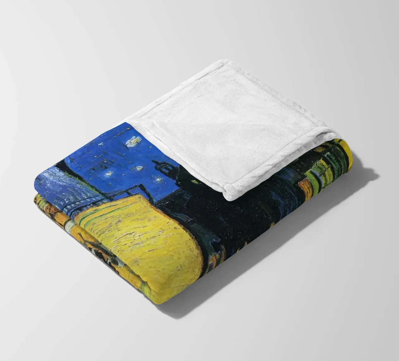 La terrazza del caffè di notte di Vincent van Gogh (1888) coperta in pile da Classic Art Prints