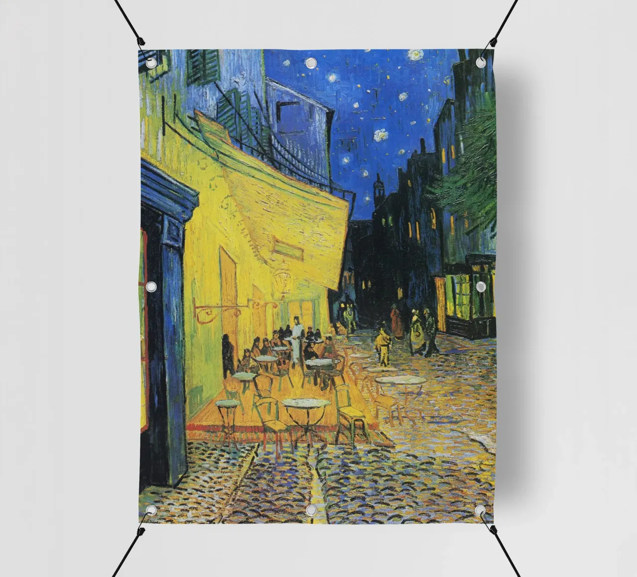 La terrazza del caffè di notte di Vincent van Gogh (1888) telo in pvc da Classic Art Prints