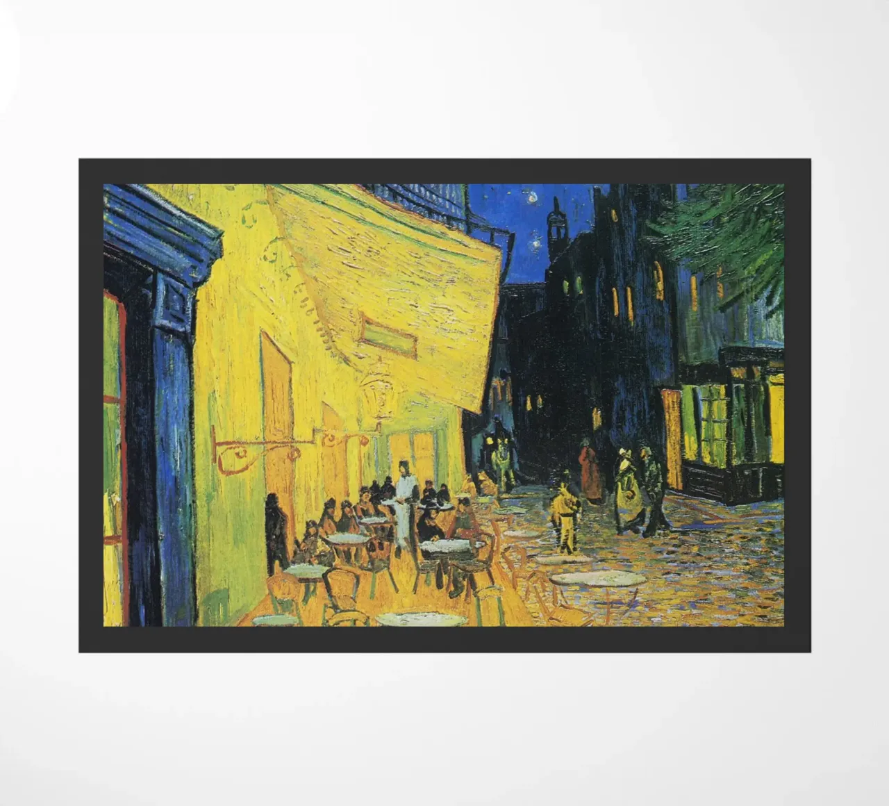 La terrazza del caffè di notte di Vincent van Gogh (1888) zerbino da Classic Art Prints