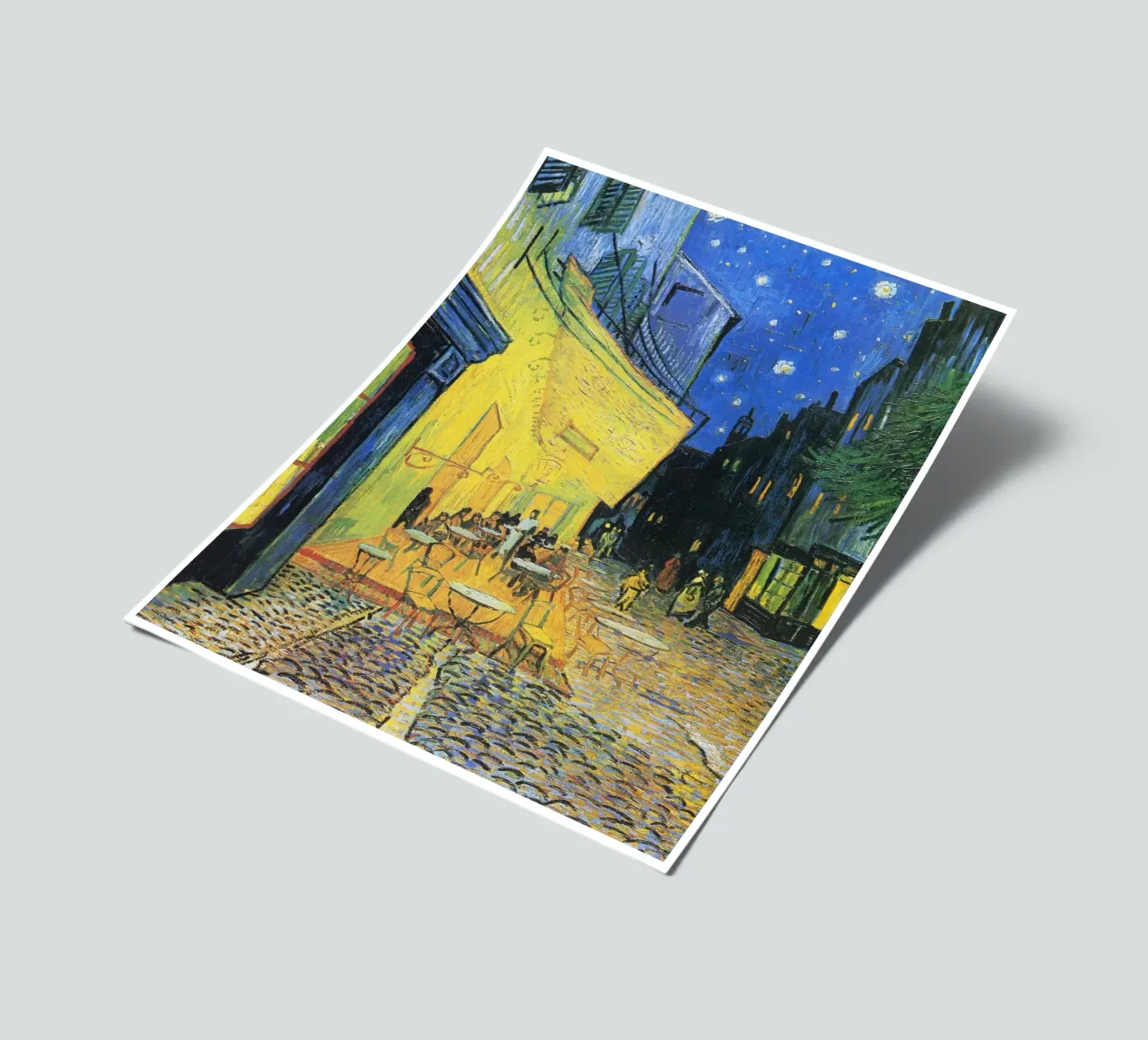 Vincent van Gogh's Café Terrace at Night (1888) sticker sheet by Classic Art Prints