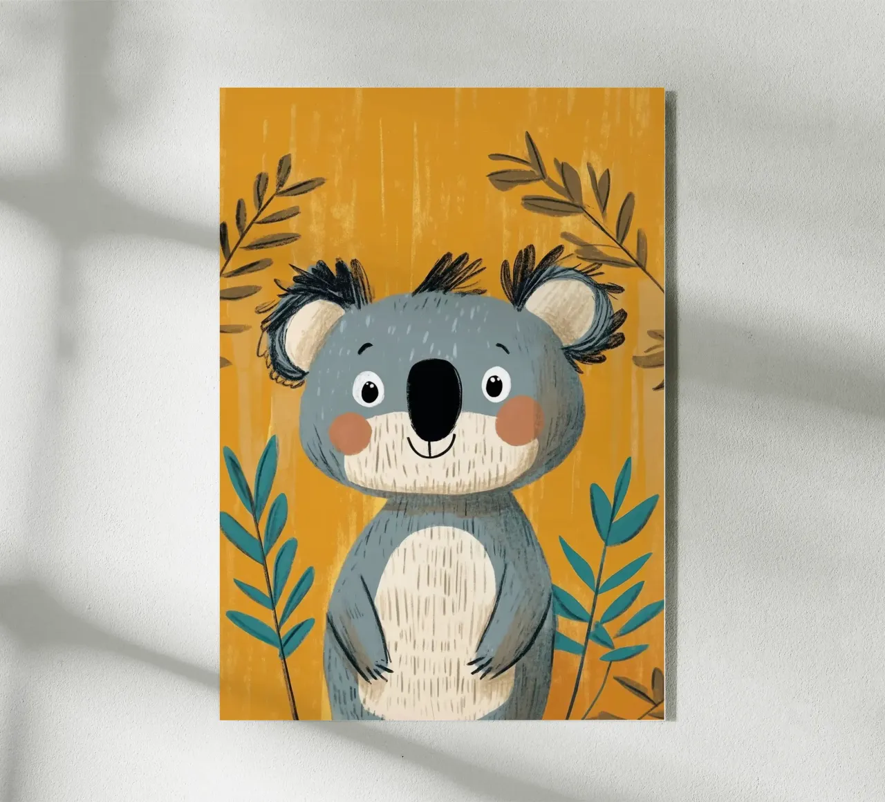 Illustrazione di un simpatico Koala plexiglass da E Cannon