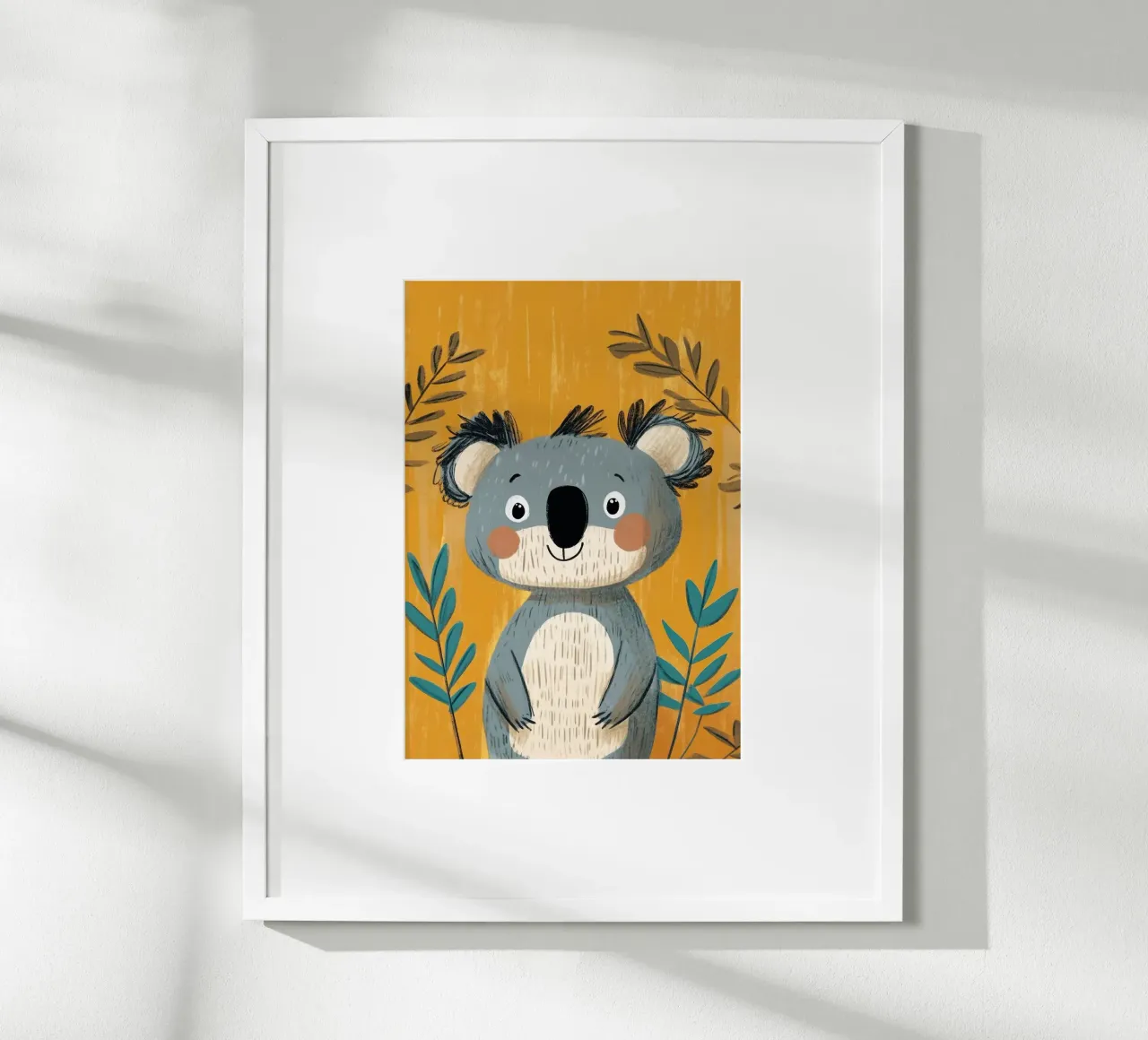 Illustrazione di un simpatico Koala carta hahnemühle da E Cannon