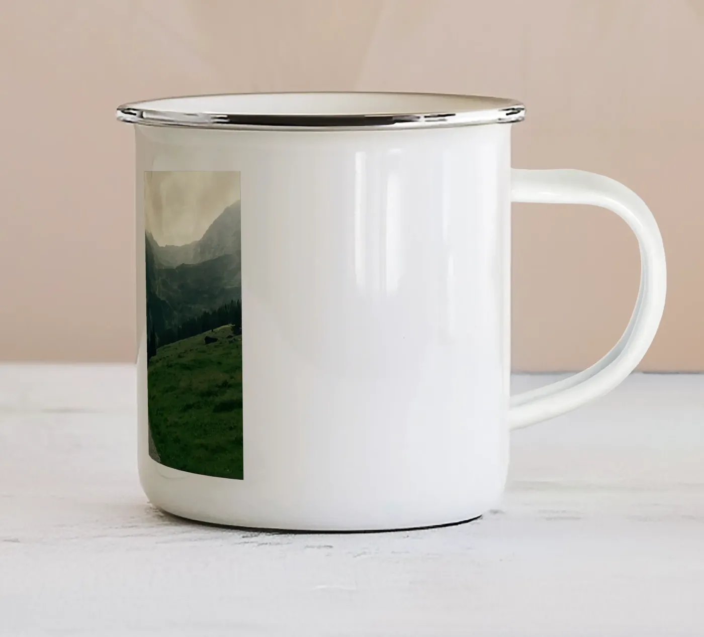 Back down enamel mug by Löwenzahntiger