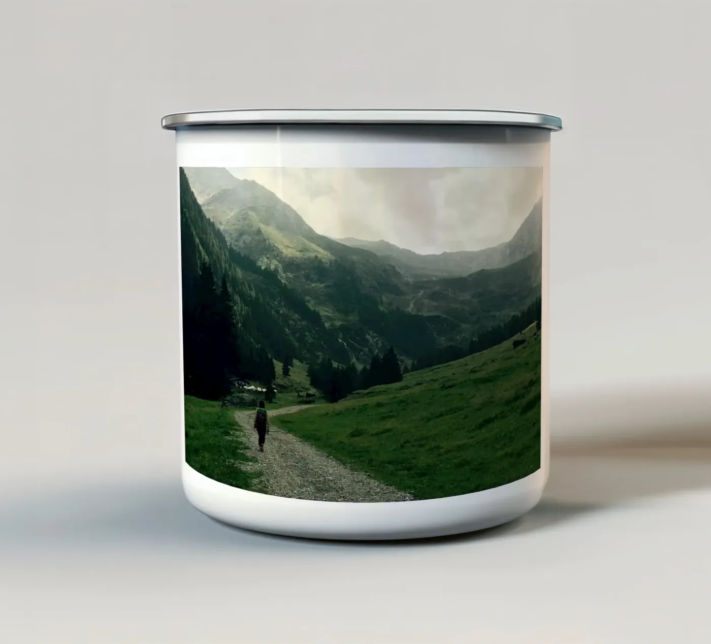 Back down enamel mug by Löwenzahntiger