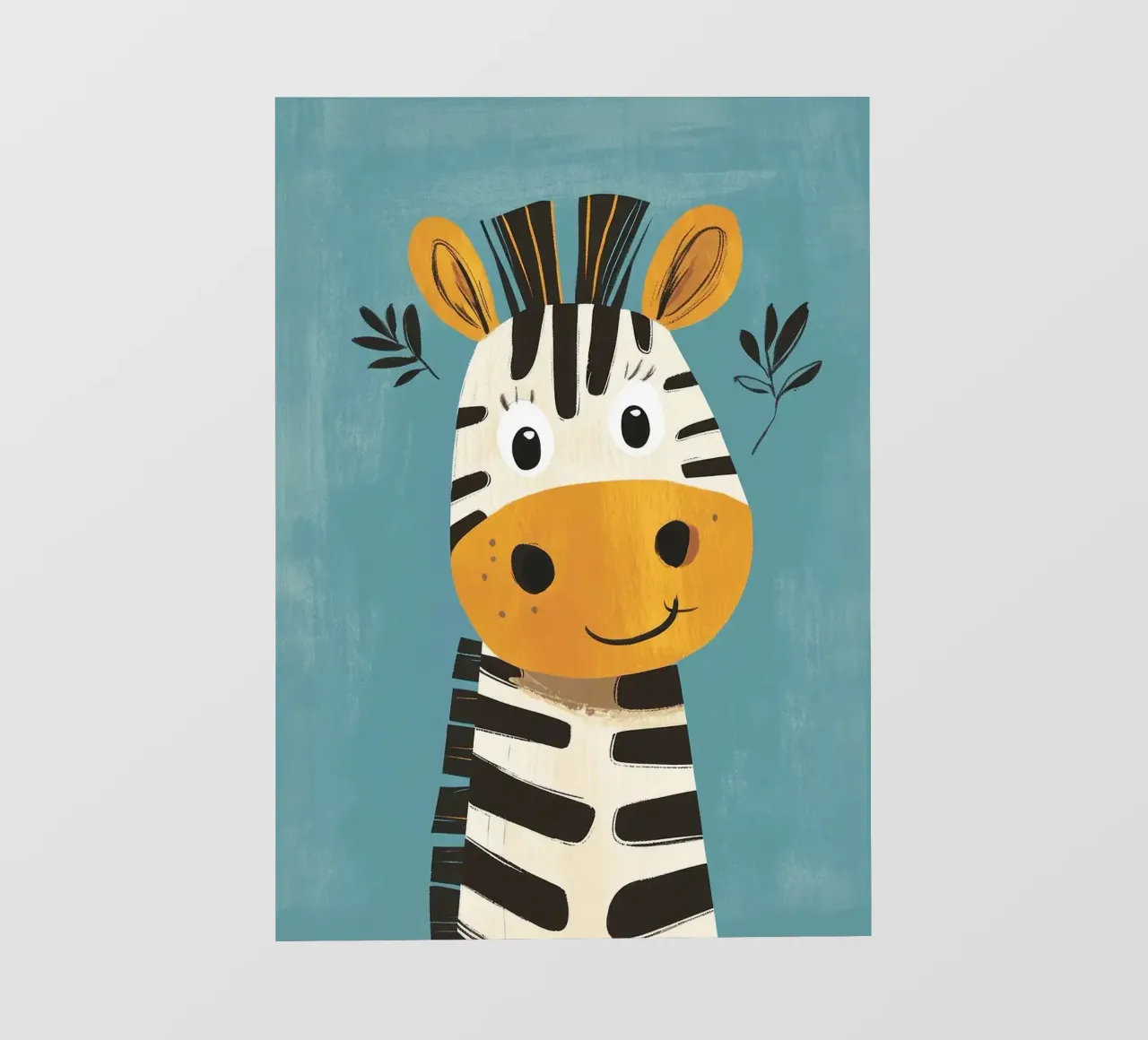 Illustrazione di una simpatica zebra telo in pvc da E Cannon