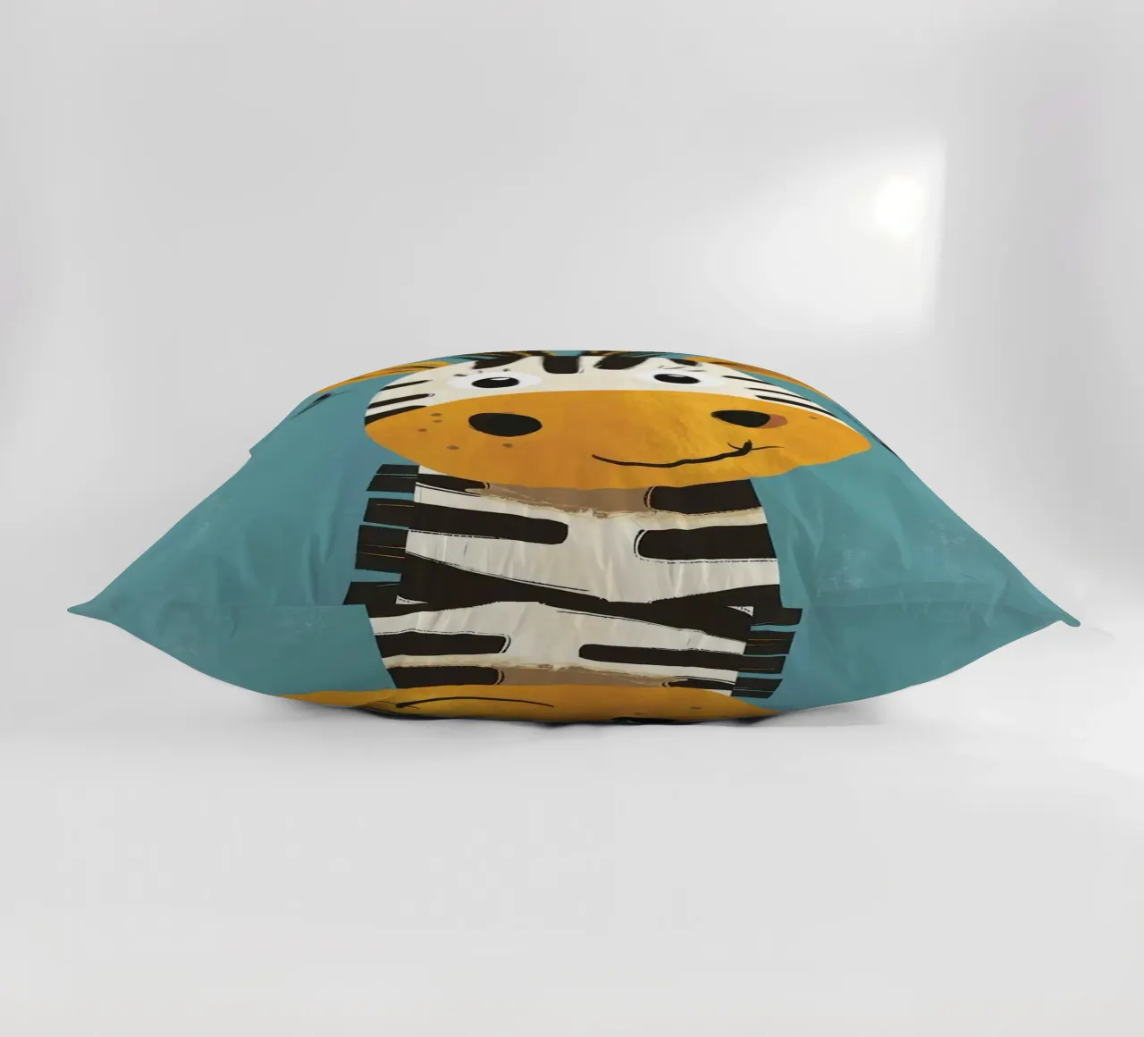 Illustrazione di una simpatica zebra cuscino da E Cannon