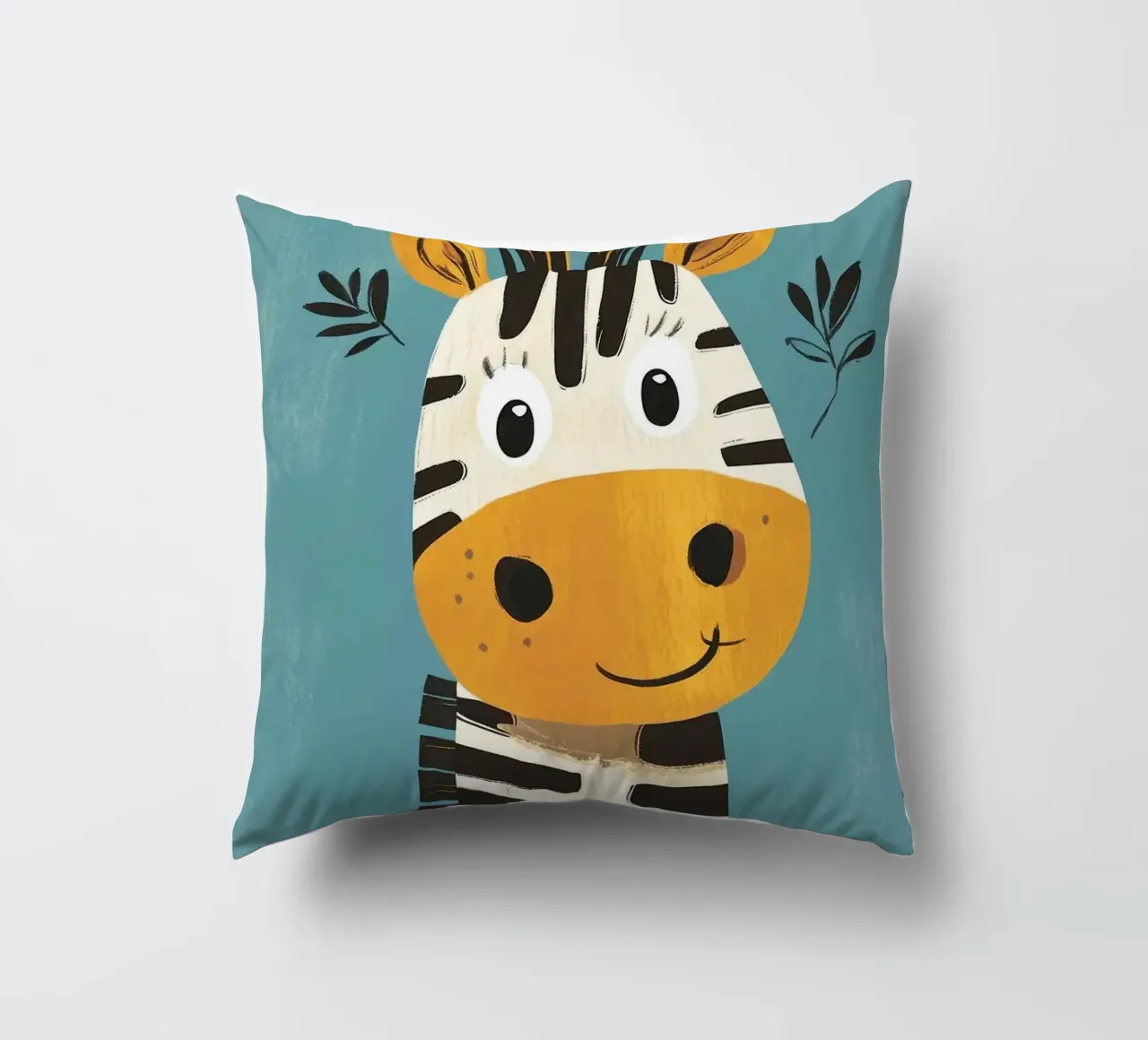 Illustrazione di una simpatica zebra cuscino da E Cannon