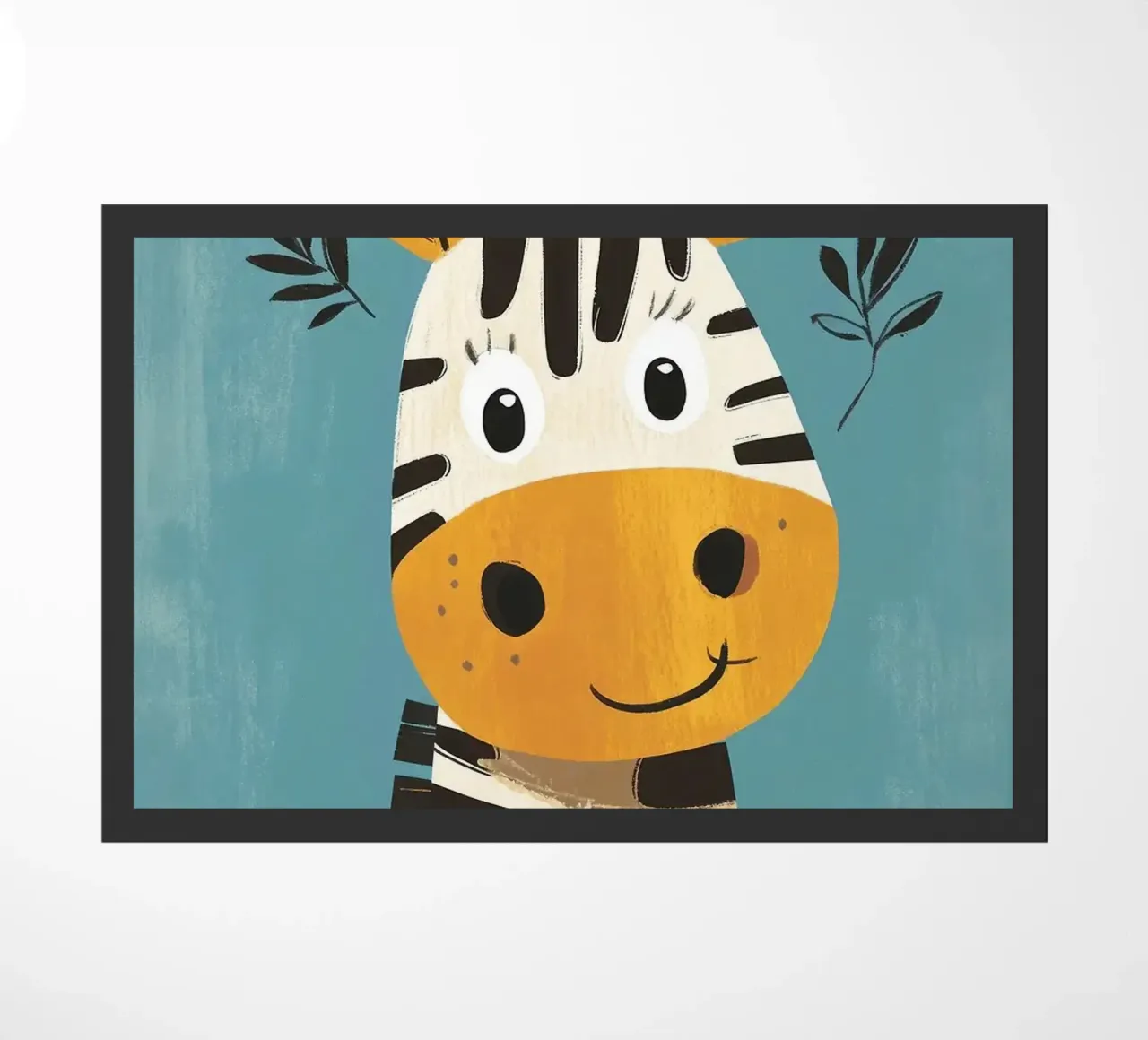 Illustrazione di una simpatica zebra zerbino da E Cannon