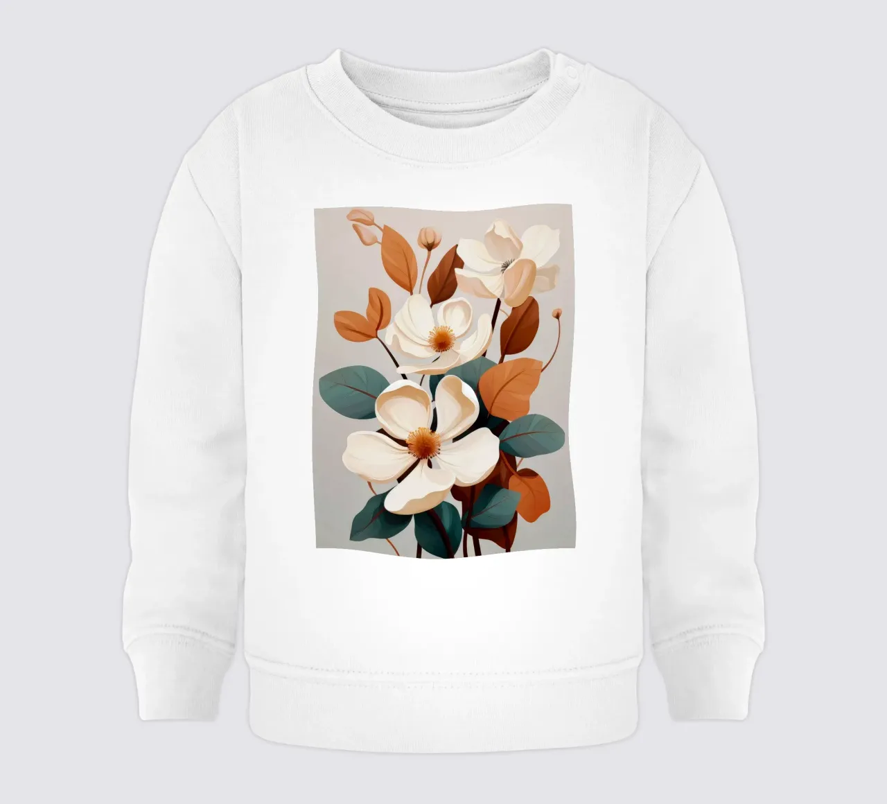 Autunno floreale felpa neonato da Tameo