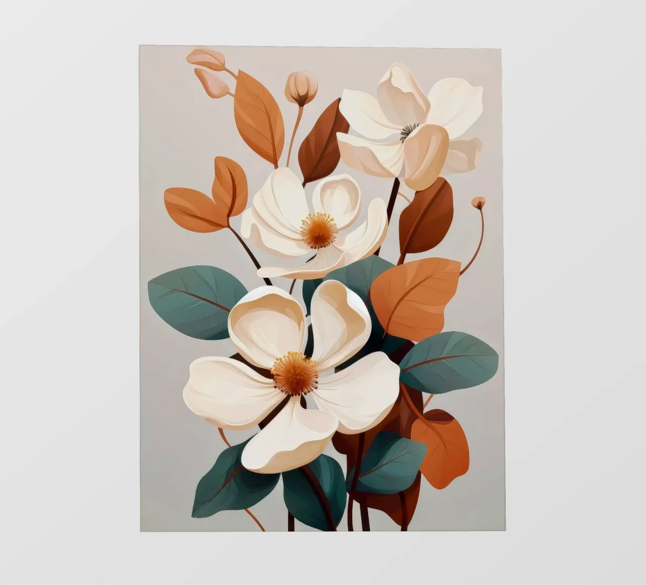 Autunno floreale telo in pvc da Tameo