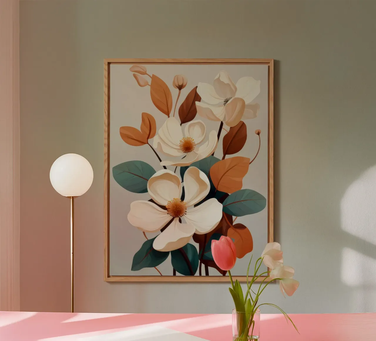 Autumn Floral alu-dibond by Tameo