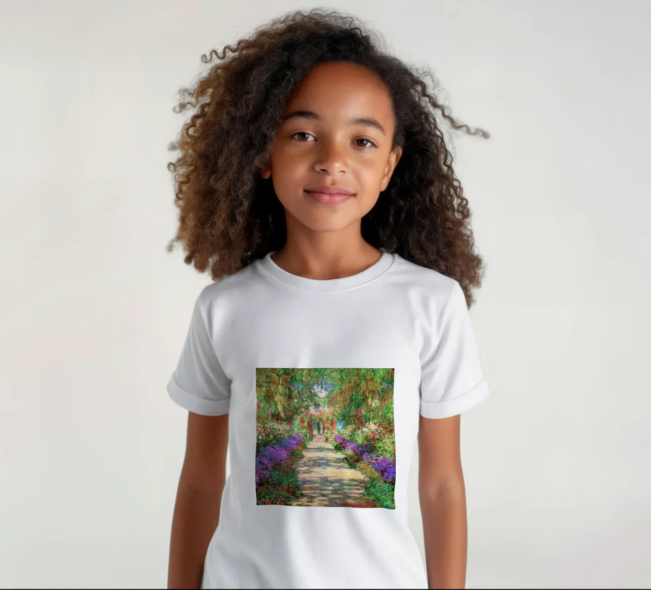 zeer mooie bloementuin kinder t-shirt van SMG Store