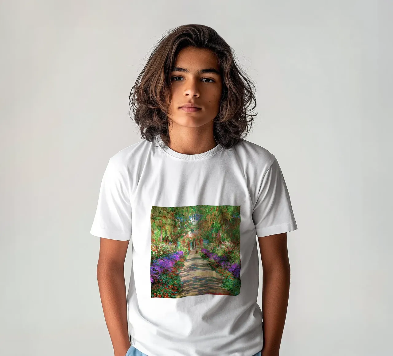 zeer mooie bloementuin kinder t-shirt van SMG Store