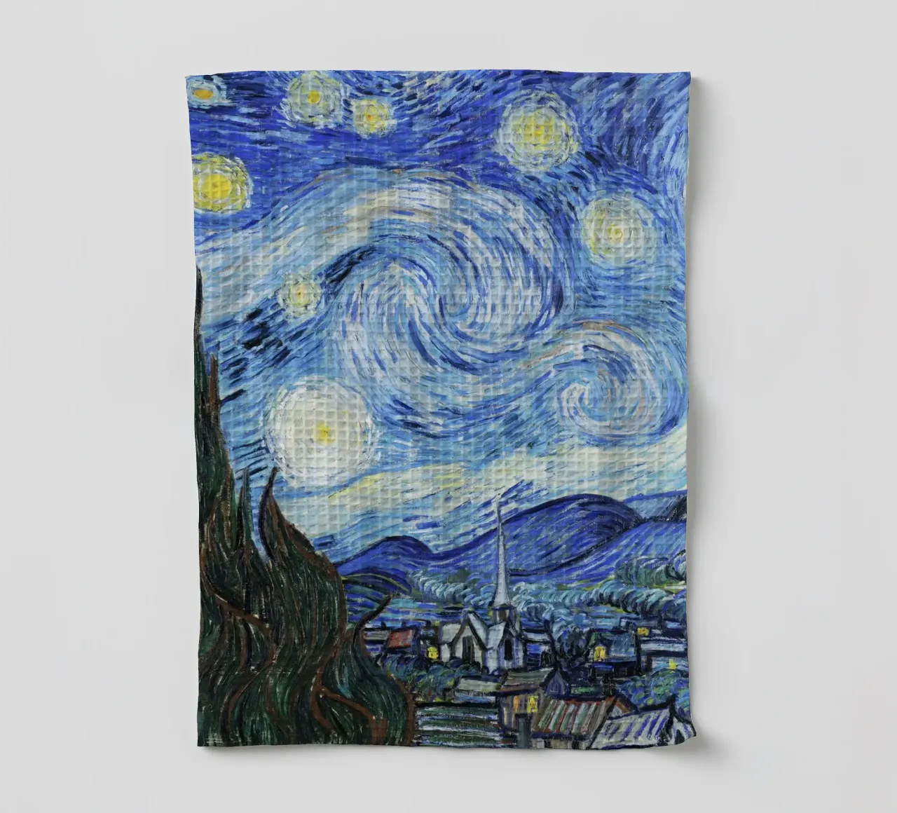 Vincent van Gogh’s The Starry Night (1889) tea towel by Classic Art Prints
