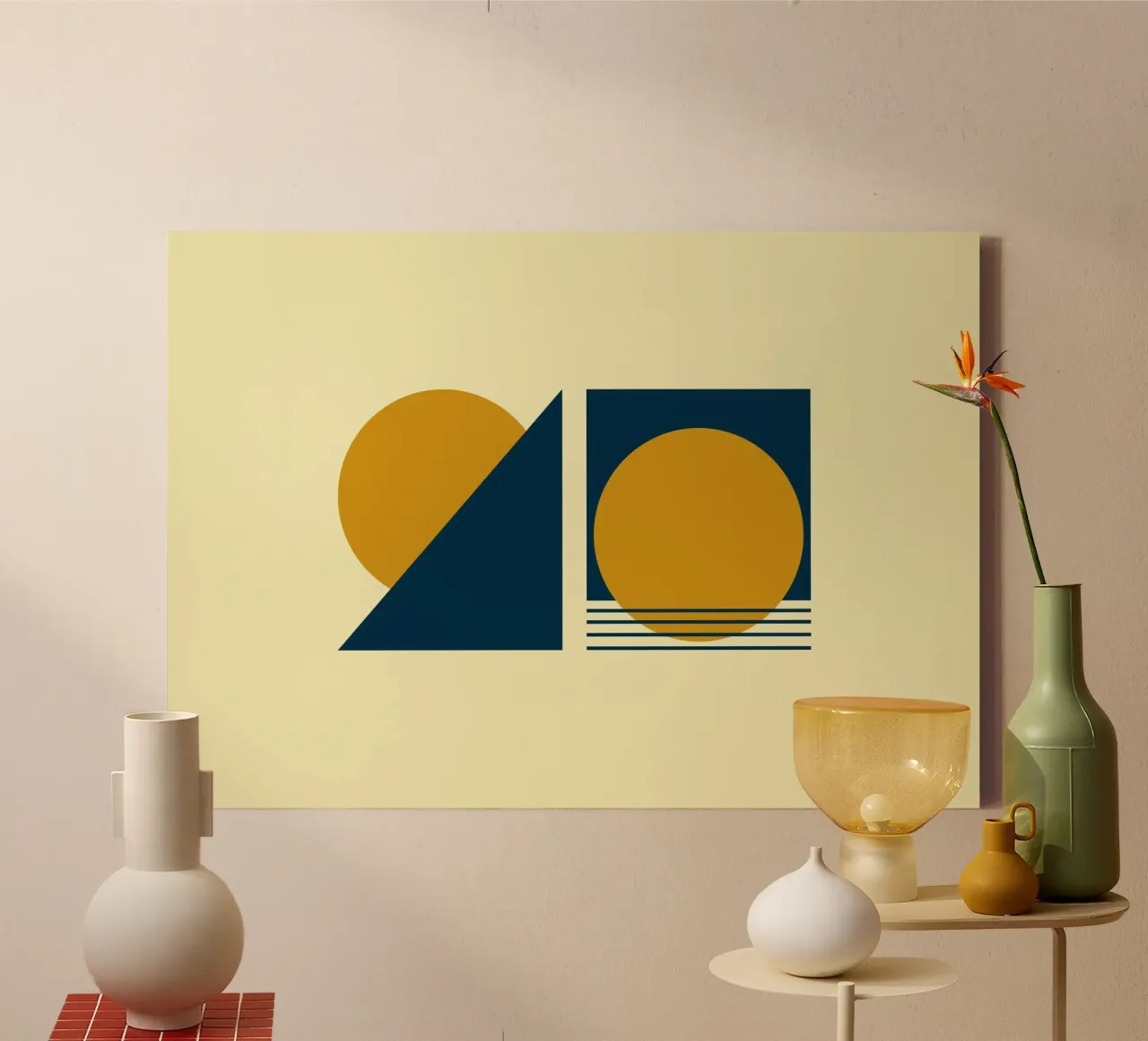 Alba e tramonto tela con Cornice a cassetta da KHouse Studio