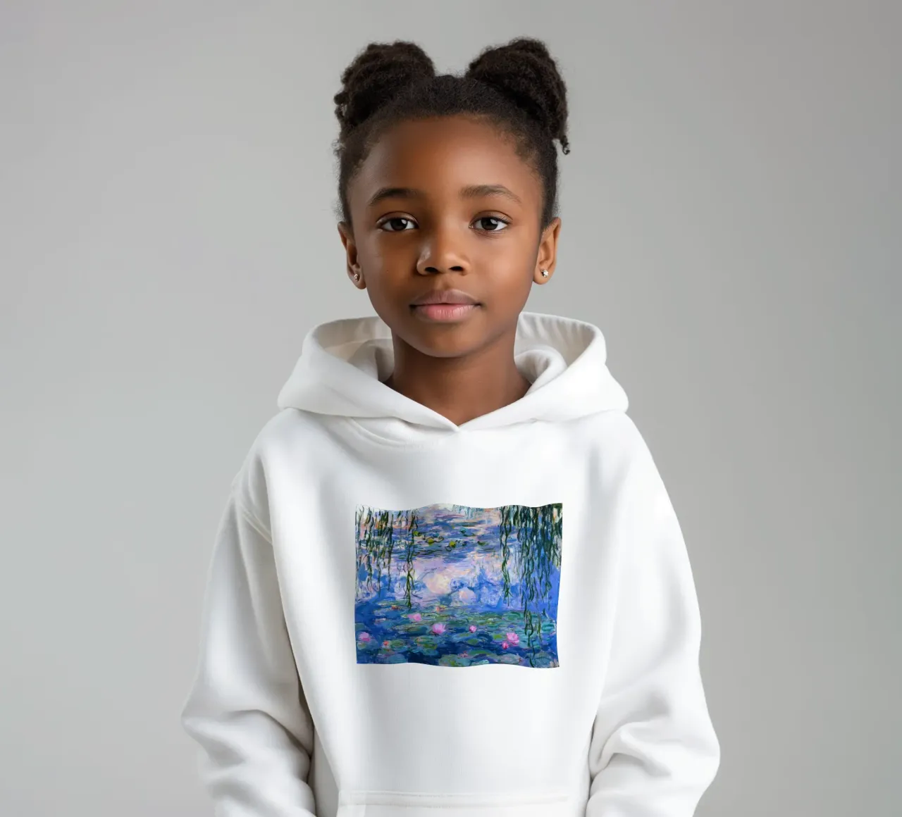 riflessione sullo stagno di ninfee felpa bambino con cappuccio da SMG Store