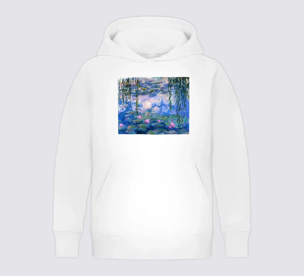 riflessione sullo stagno di ninfee felpa bambino con cappuccio da SMG Store