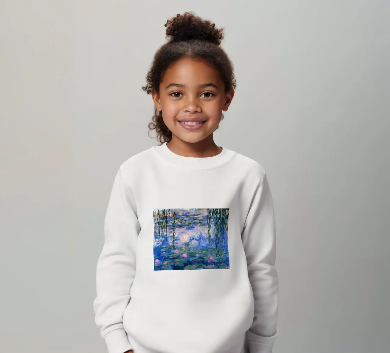 riflessione sullo stagno di ninfee felpa bambino da SMG Store