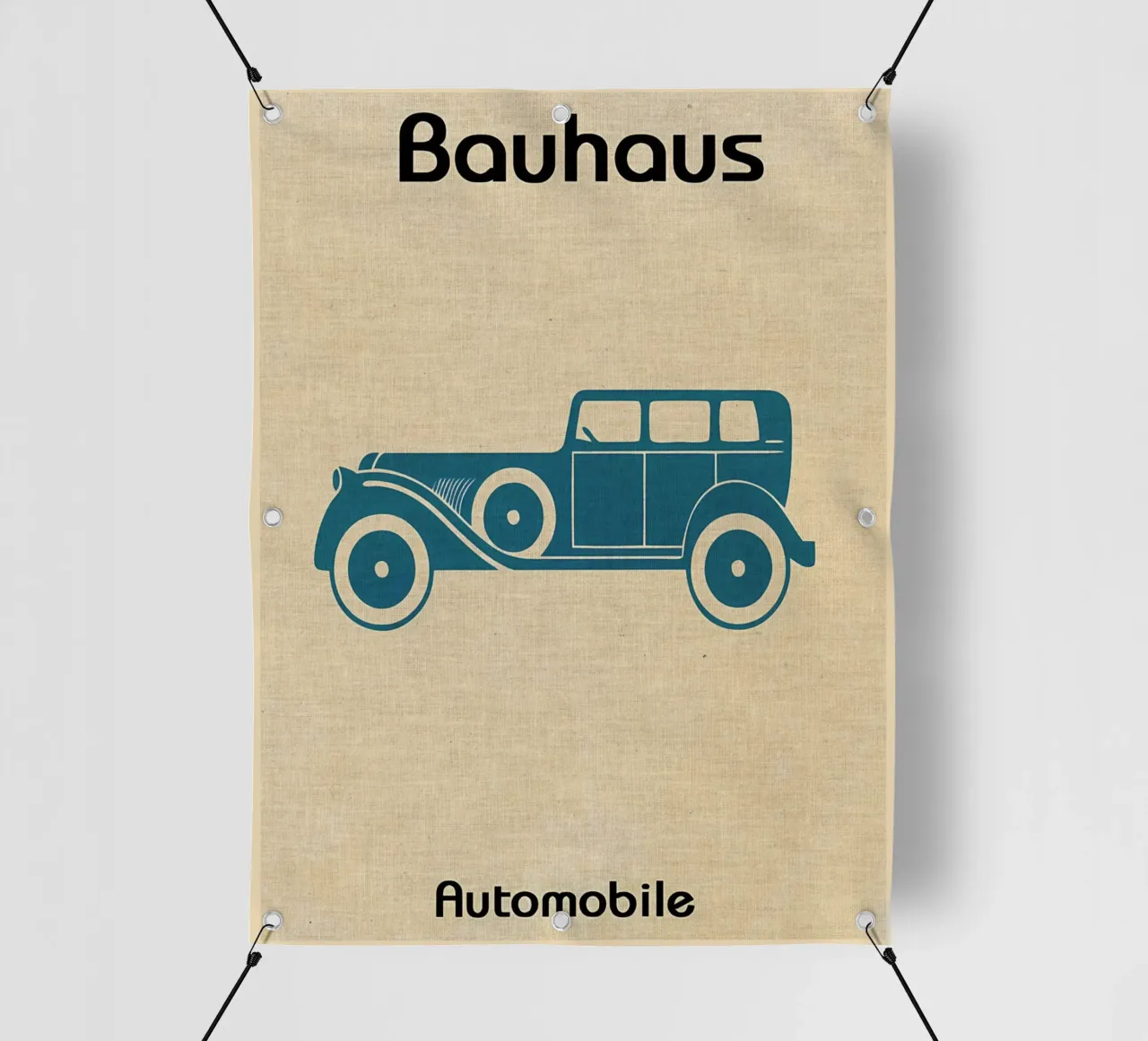 Stampa Bauhaus Automobile telo in pvc da Shawna Studio