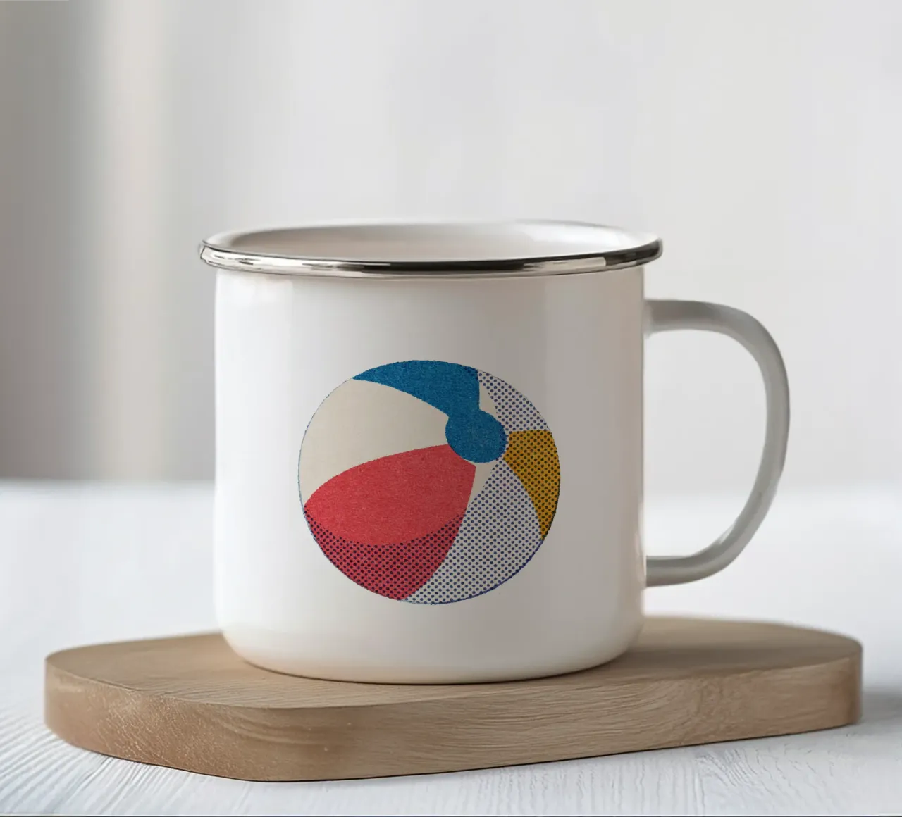 BALLS - Beach Ball - I tazza in smalto da DANIEL COULMANN