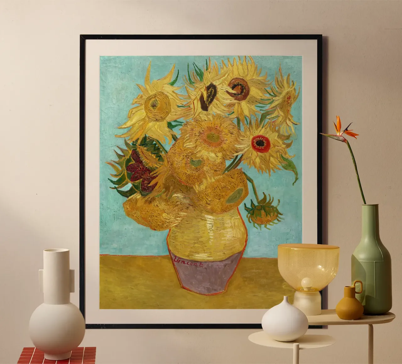 Il vaso con dodici girasoli di Vincent van Gogh poster da Venus Art