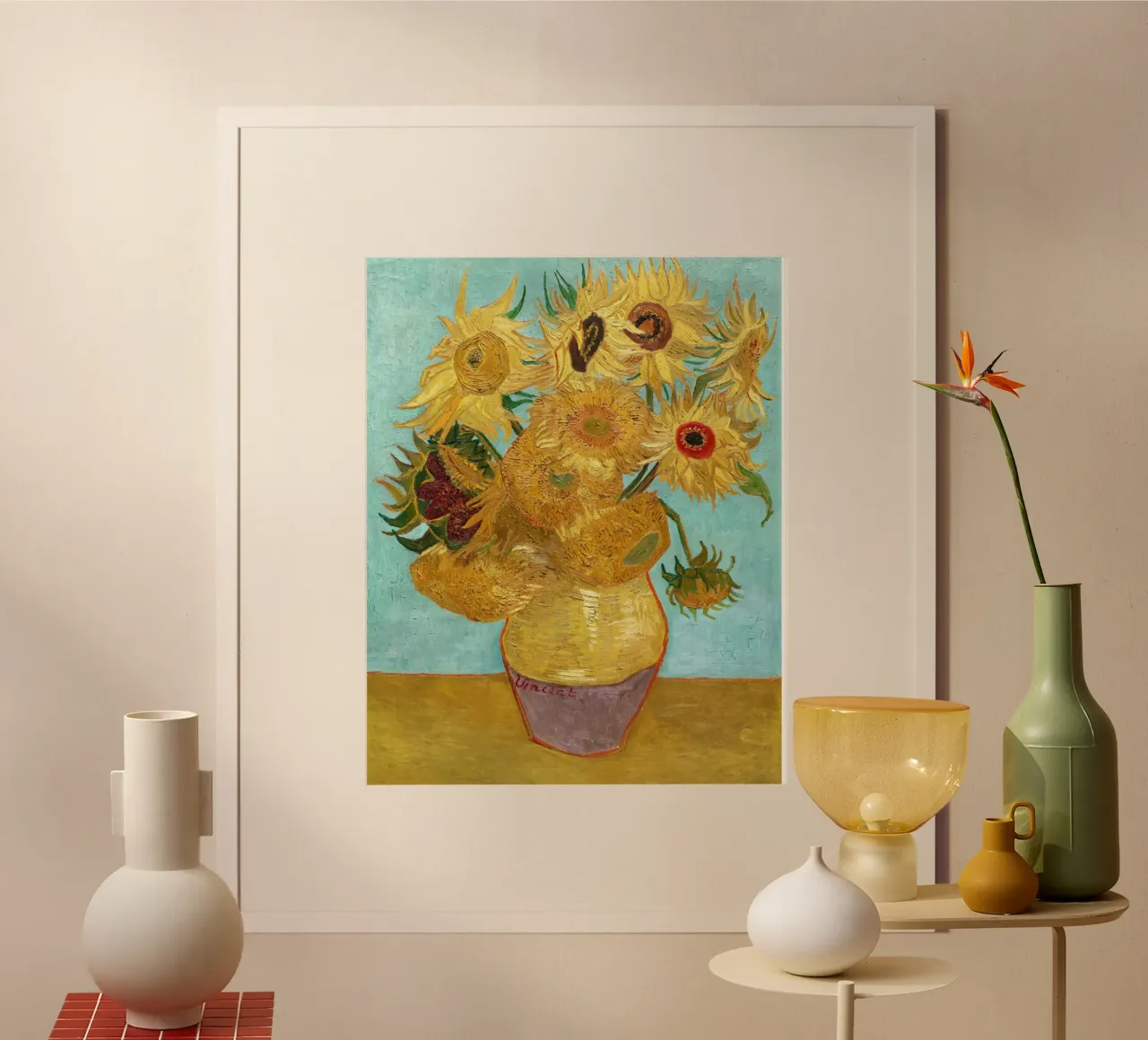 Il vaso con dodici girasoli di Vincent van Gogh poster da Venus Art