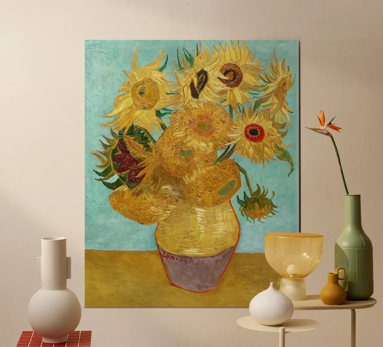 Il vaso con dodici girasoli di Vincent van Gogh poster da Venus Art