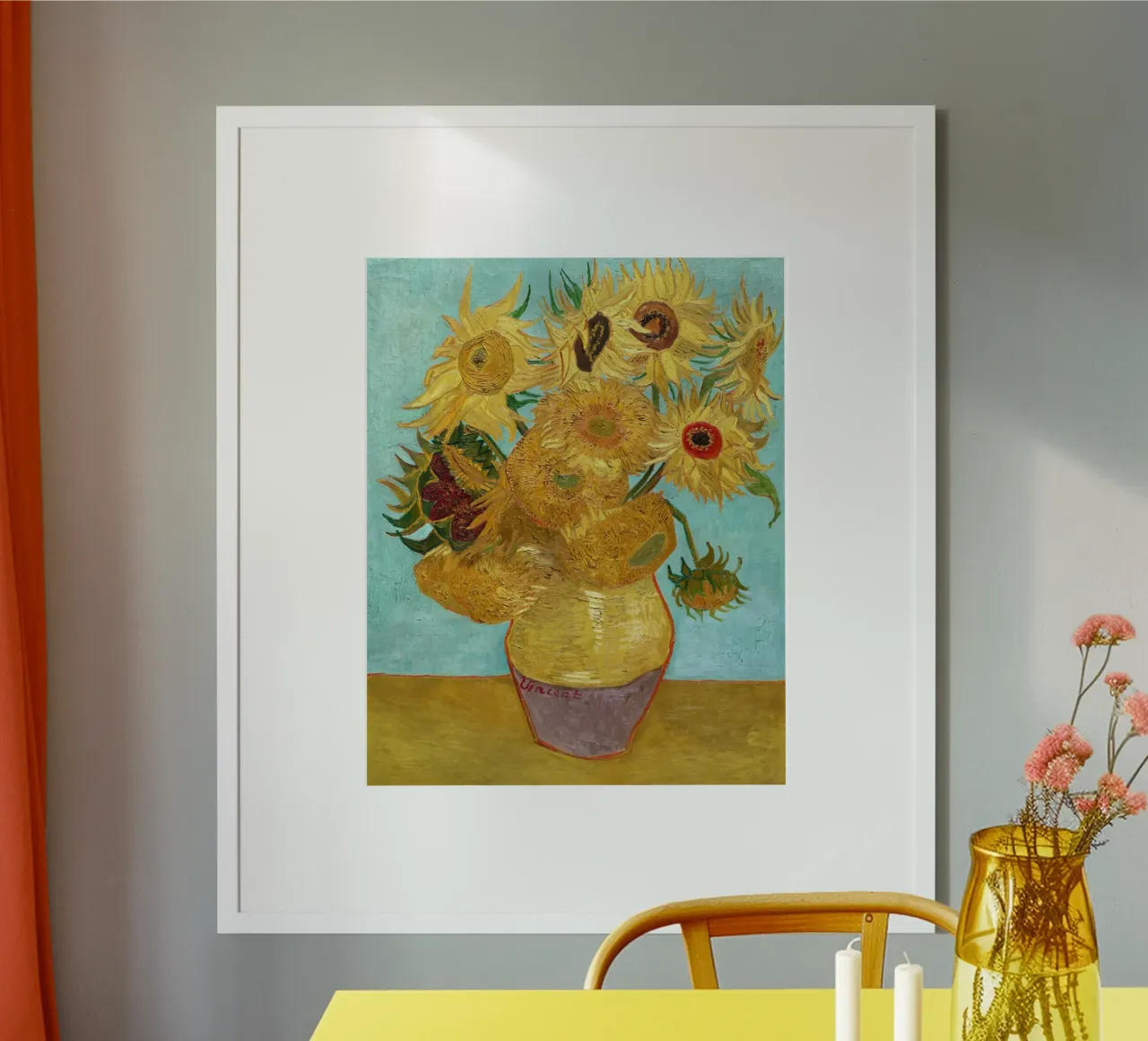 Vaso con dodici girasoli di Vincent van Gogh carta hahnemühle da Classic Art Prints