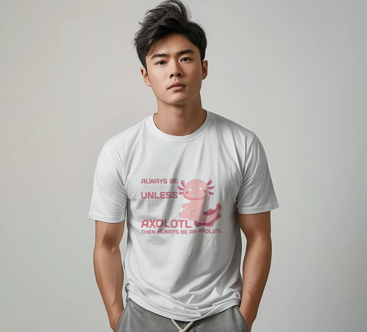 ALWAYS BE YOURSELF UNLESS YOU CAN BE AN AXOLOTL THE ALWAYS B t-shirt van edsonramosart