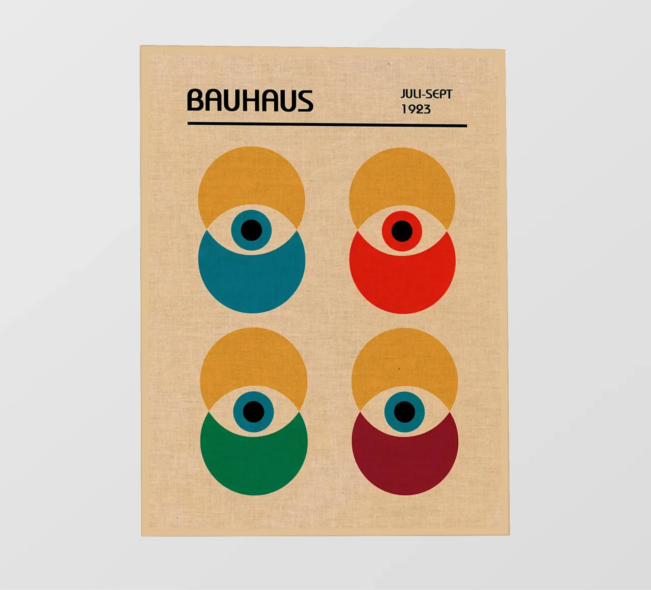 Poster Bauhaus Eye luglio settembre pellicola backlit da Edson Studio