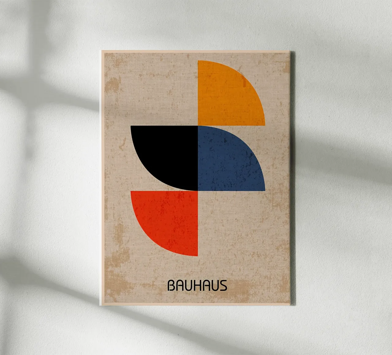 Arte geometrica Bauhaus tela con Cornice a cassetta da Edson Studio