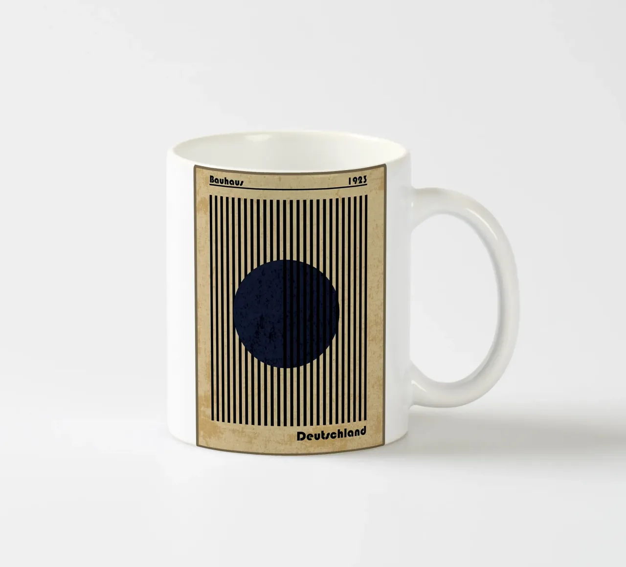 Bauhaus Geometric Art Print Keramik Tasse von Edson Studio