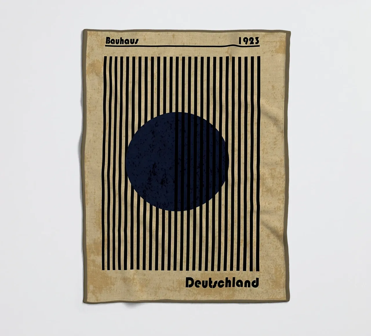 Bauhaus Geometric Art Print Fleecedecke von Edson Studio