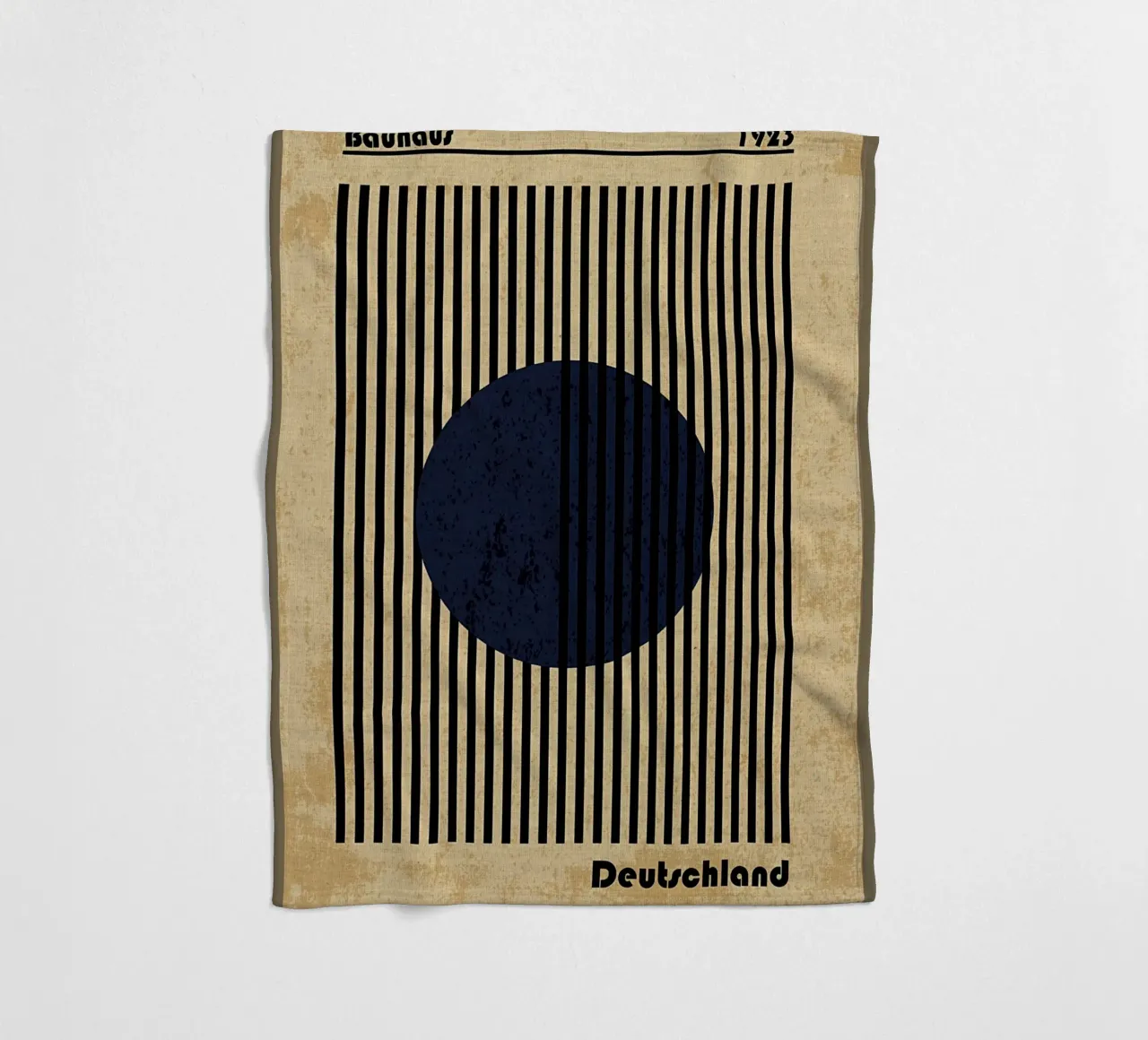 Bauhaus Geometric Art Print Fleecedecke von Edson Studio