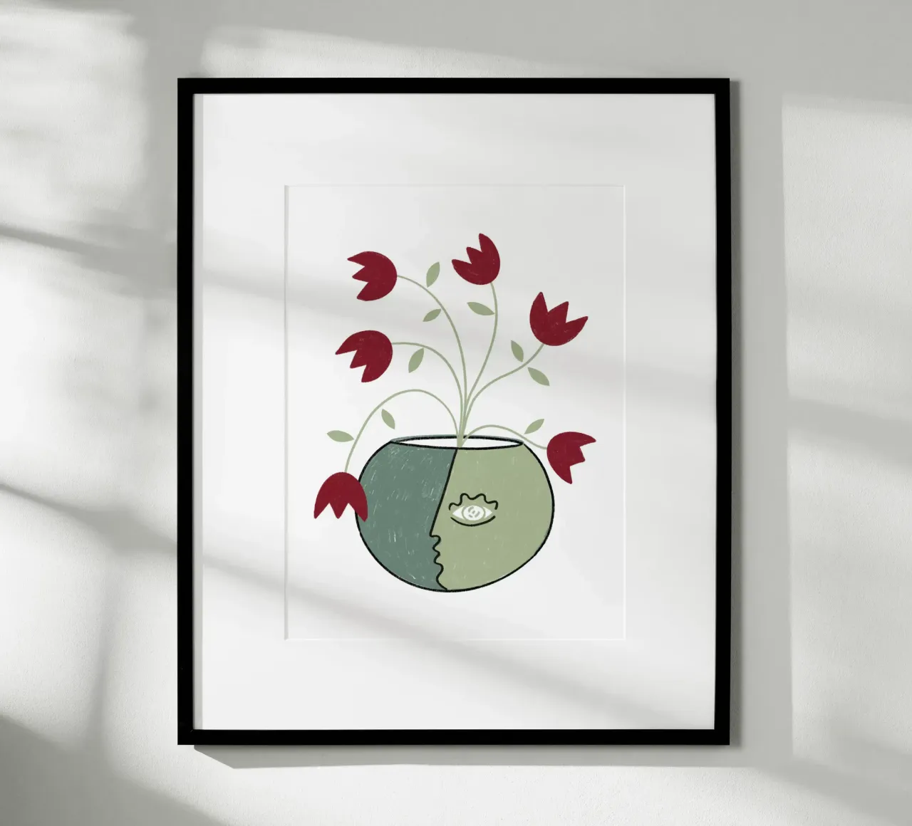 INNER GROWTH 4 poster con telaio in alluminio da Shatha Al Dafai