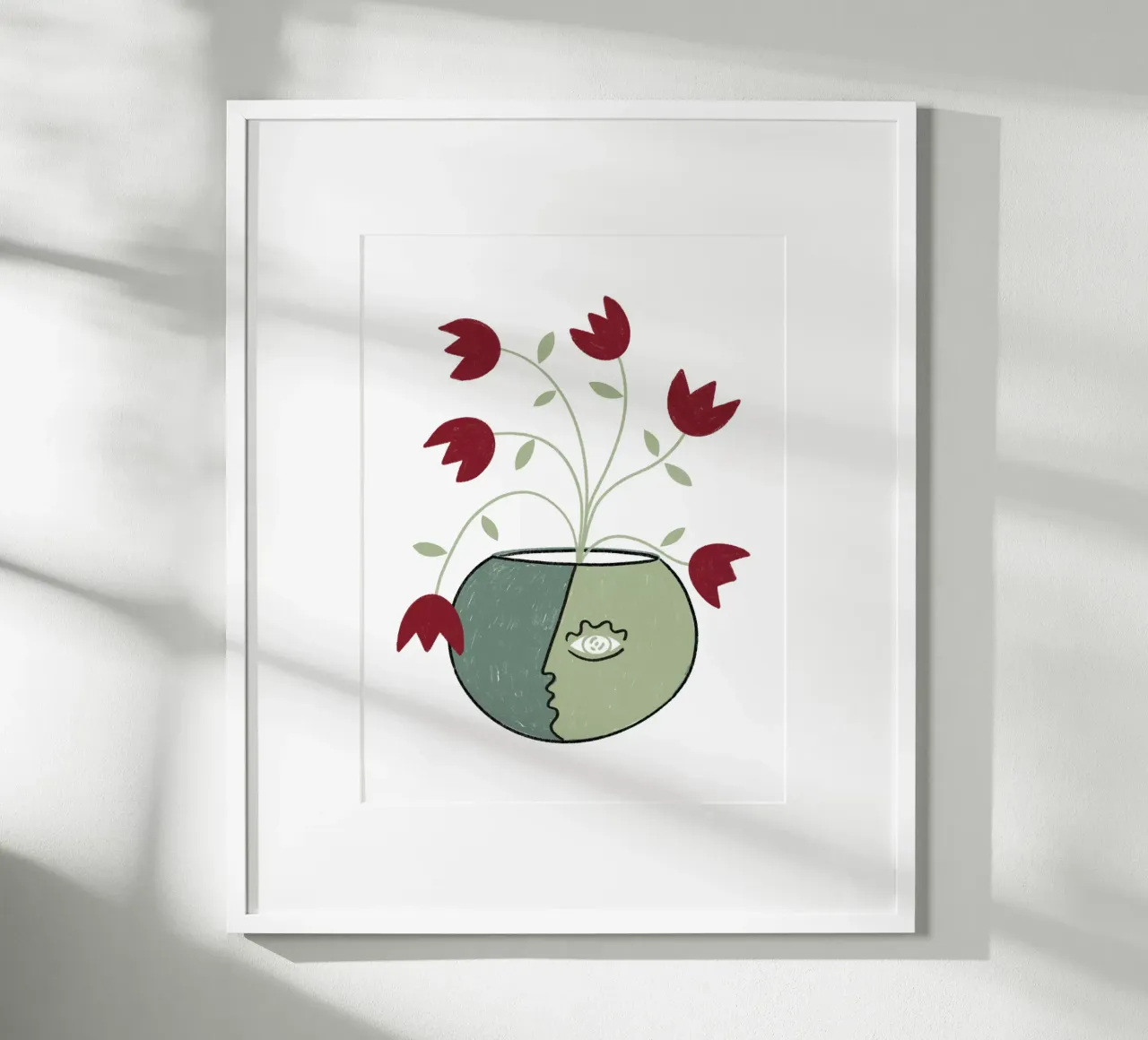INNER GROWTH 4 poster con telaio in alluminio da Shatha Al Dafai
