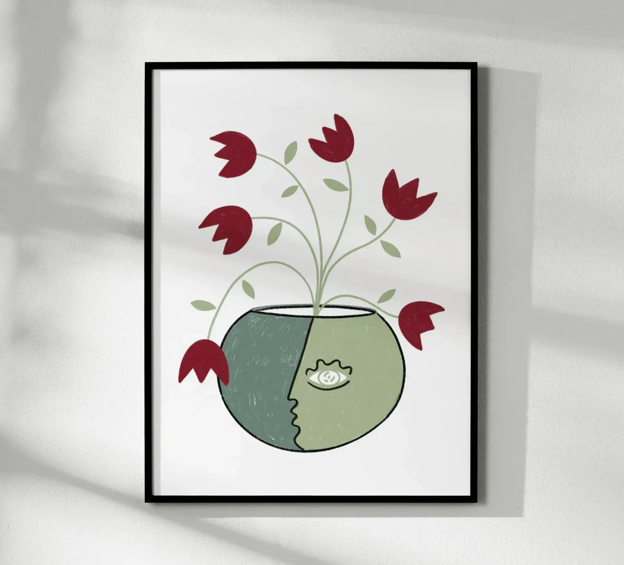 INNER GROWTH 4 poster con telaio in alluminio da Shatha Al Dafai