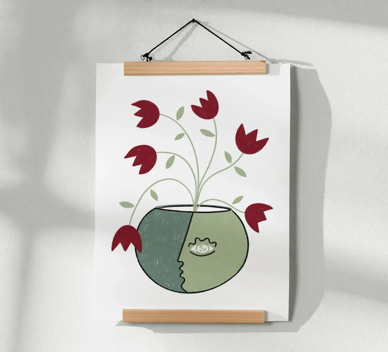 INNER GROWTH 4 poster con telaio in alluminio da Shatha Al Dafai