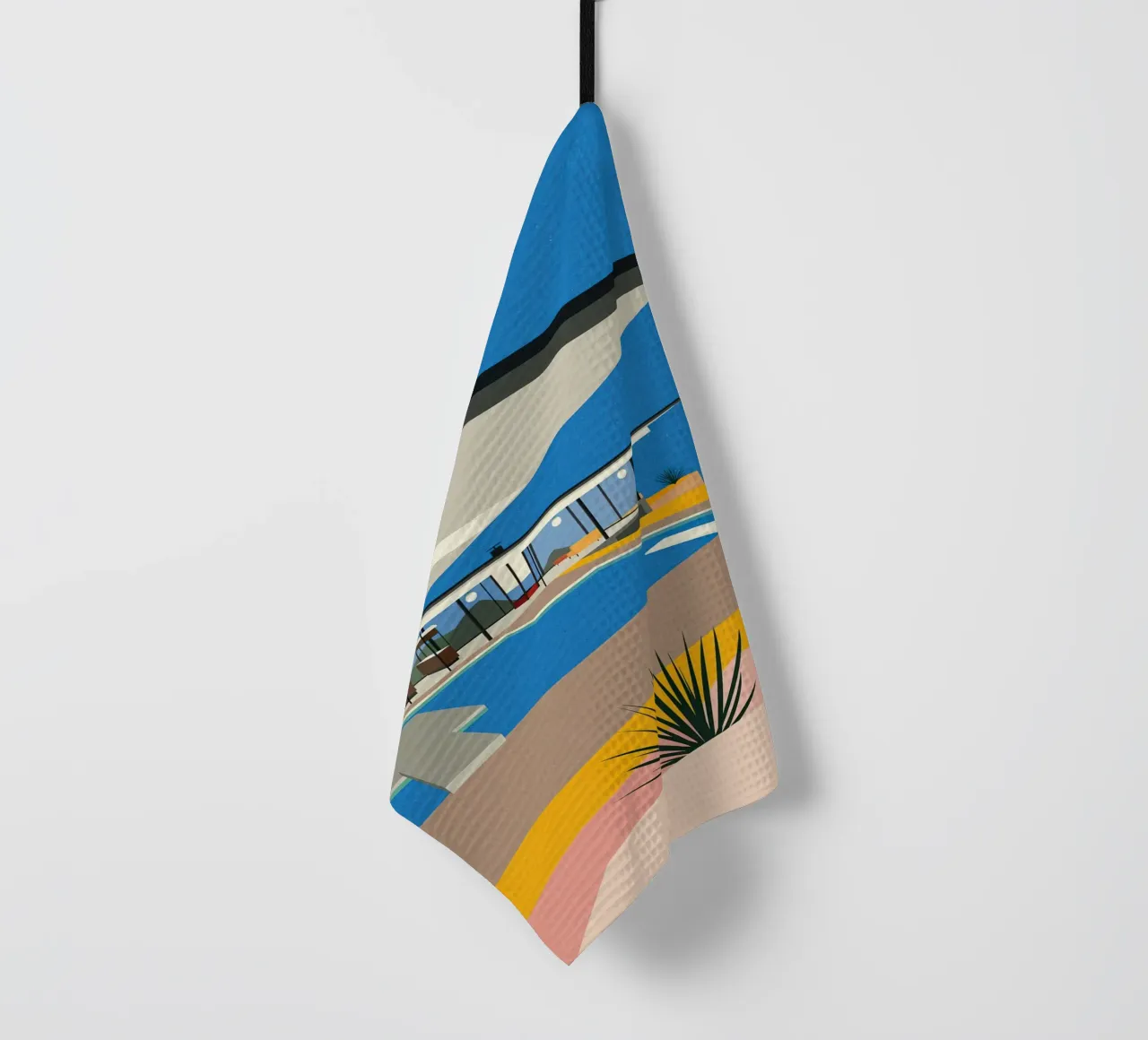 LA Steel House tea towel by lawrencearmstron