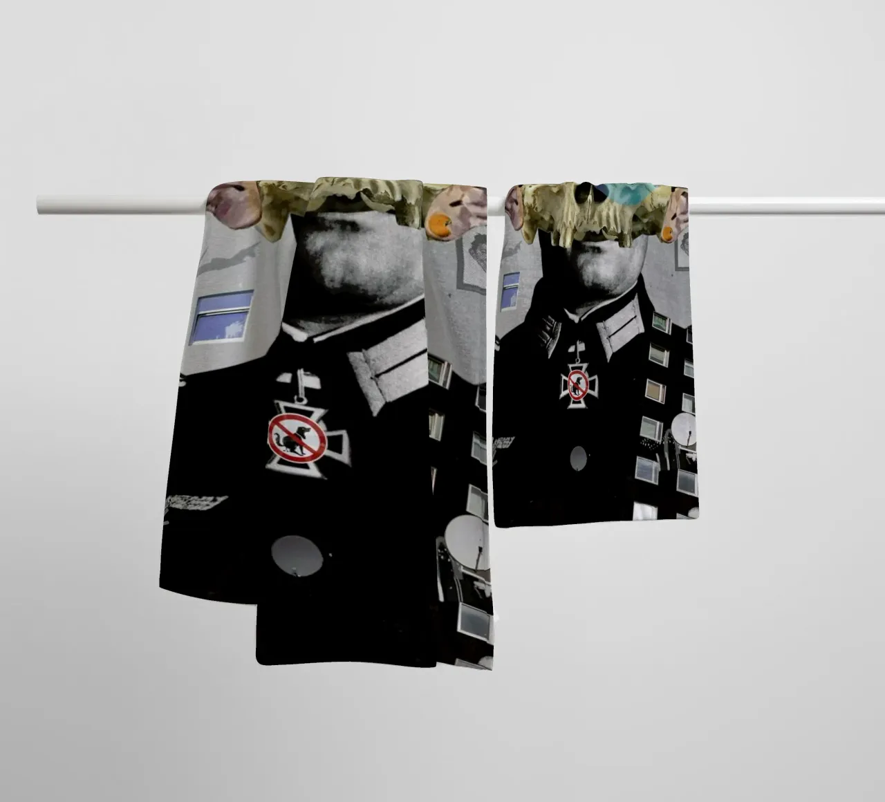 War Collage 2 towel by Marko Köppe