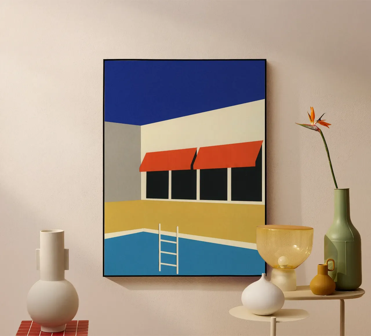 Palm Springs Pool House metacrilato de lawrencearmstron