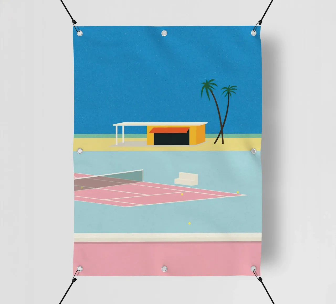 Tennis in spiaggia telo in pvc da lawrencearmstron