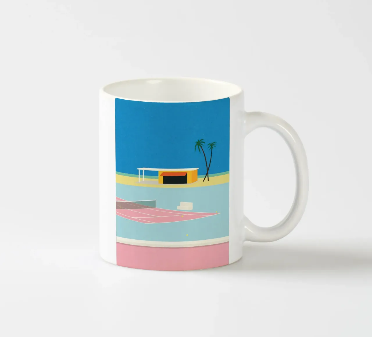 Tennis in spiaggia tazza in ceramica da lawrencearmstron